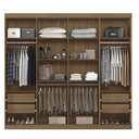 Ver imagem 1 de Guarda Roupa Casal 8 Portas 4 Gavetas Master Vip Santos Andirá Jatobá