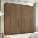 Ver imagem 3 de Guarda Roupa Casal 8 Portas 4 Gavetas Master Vip Santos Andirá Jatobá