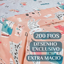 Ver imagem 3 de Conjunto de Lencol Solteiro Bouti 3 Pçs Jogo de Cama Infantil 200 Fios Super Macio:gatinha