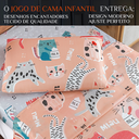 Ver imagem 2 de Conjunto de Lencol Solteiro Bouti 3 Pçs Jogo de Cama Infantil 200 Fios Super Macio:gatinha