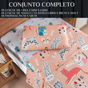 Ver imagem 6 de Conjunto de Lencol Solteiro Bouti 3 Pçs Jogo de Cama Infantil 200 Fios Super Macio:gatinha