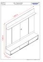Ver imagem 4 de Painel Aura para TV de até 65 Polegadas - Cumaru Opala - Madetec