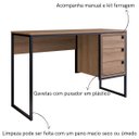 Ver imagem 6 de Escrivaninha Mesa para Computador 120cm com 3 Gavetas F.m002