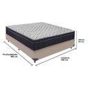 Ver imagem 4 de Cama Box Bege e Colchão Airtech 150 Espuma D45 Casal Ortobom