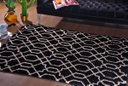 Ver imagem 1 de Tapete Sala Quarto Art 1,50x2,00 Preto des 14 Antider