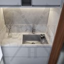Ver imagem 4 de Cuba 70X40 Aço Inox 304 Escorredor De Copo Banheiro
