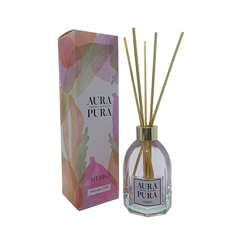 Difusor de Varetas Cedro e Figo, 200ml, Aura Pura da Herbo