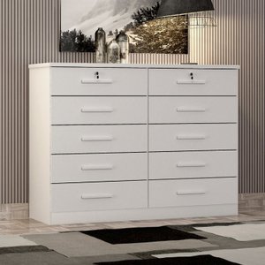 Cômoda para Quarto 10 Gavetas Genova