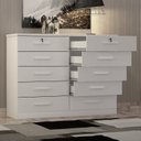 Ver imagem 5 de Cômoda para Quarto 10 Gavetas Genova Branco/Neve