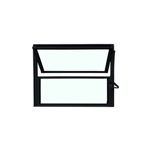 Vitro Basculante Preto 40x60 Linha Esmeralda Vidro Liso