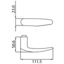 Ver imagem 2 de Fechadura 515p Maison Interna St2-55 Ros 327 55mm Inox Cromo Acetinado La Fonte