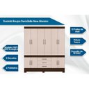 Ver imagem 3 de Guarda Roupa 10 Portas e 3 Gavetas New Murano Amêndola - Demóbile