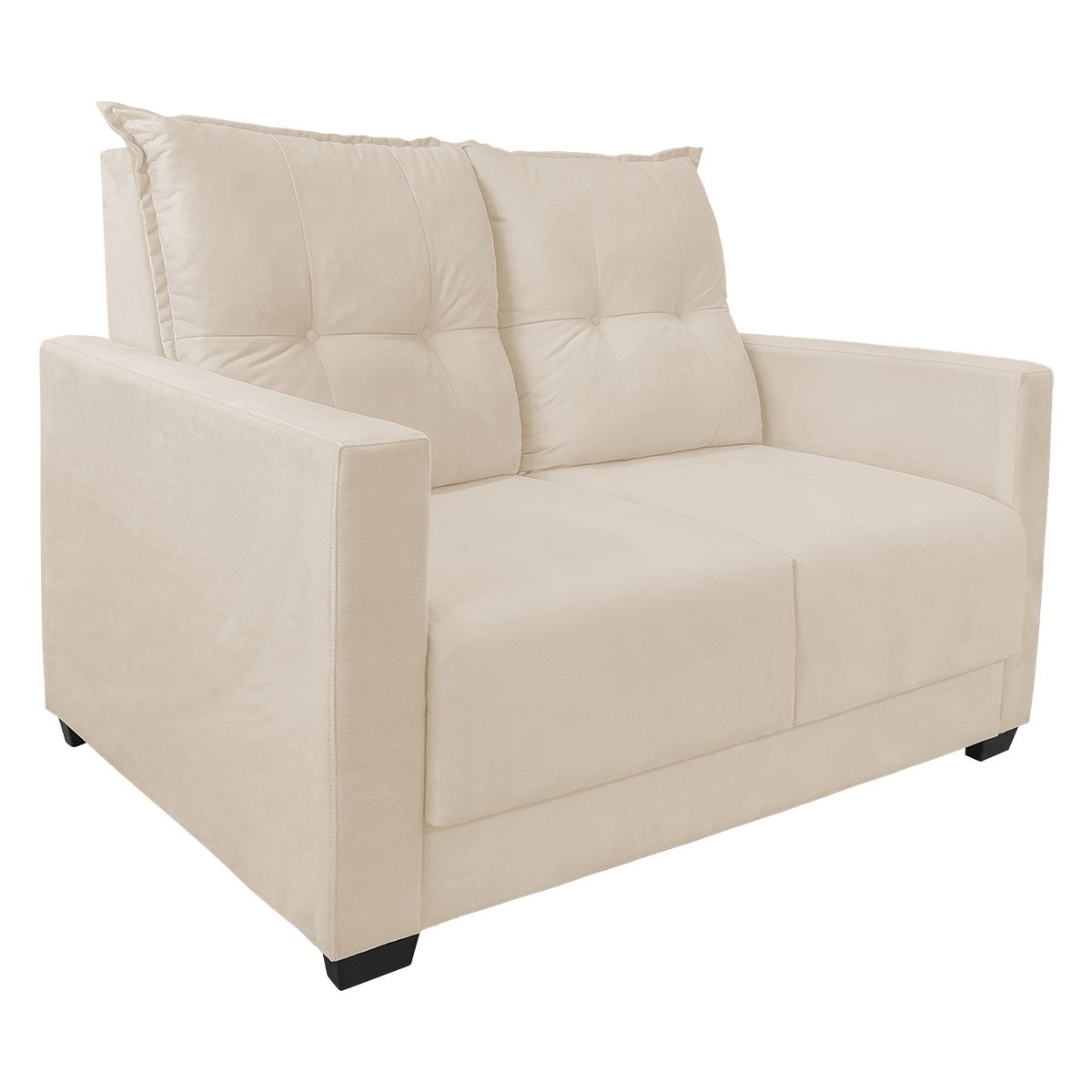 Sofa 2 Lugares Pequeno Confortavel 1,40m Berlim Bellamado:bege - 1