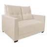 Sofa 2 Lugares Pequeno Confortavel 1,40m Berlim Bellamado:bege - 1