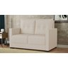 Sofa 2 Lugares Pequeno Confortavel 1,40m Berlim Bellamado:bege - 4