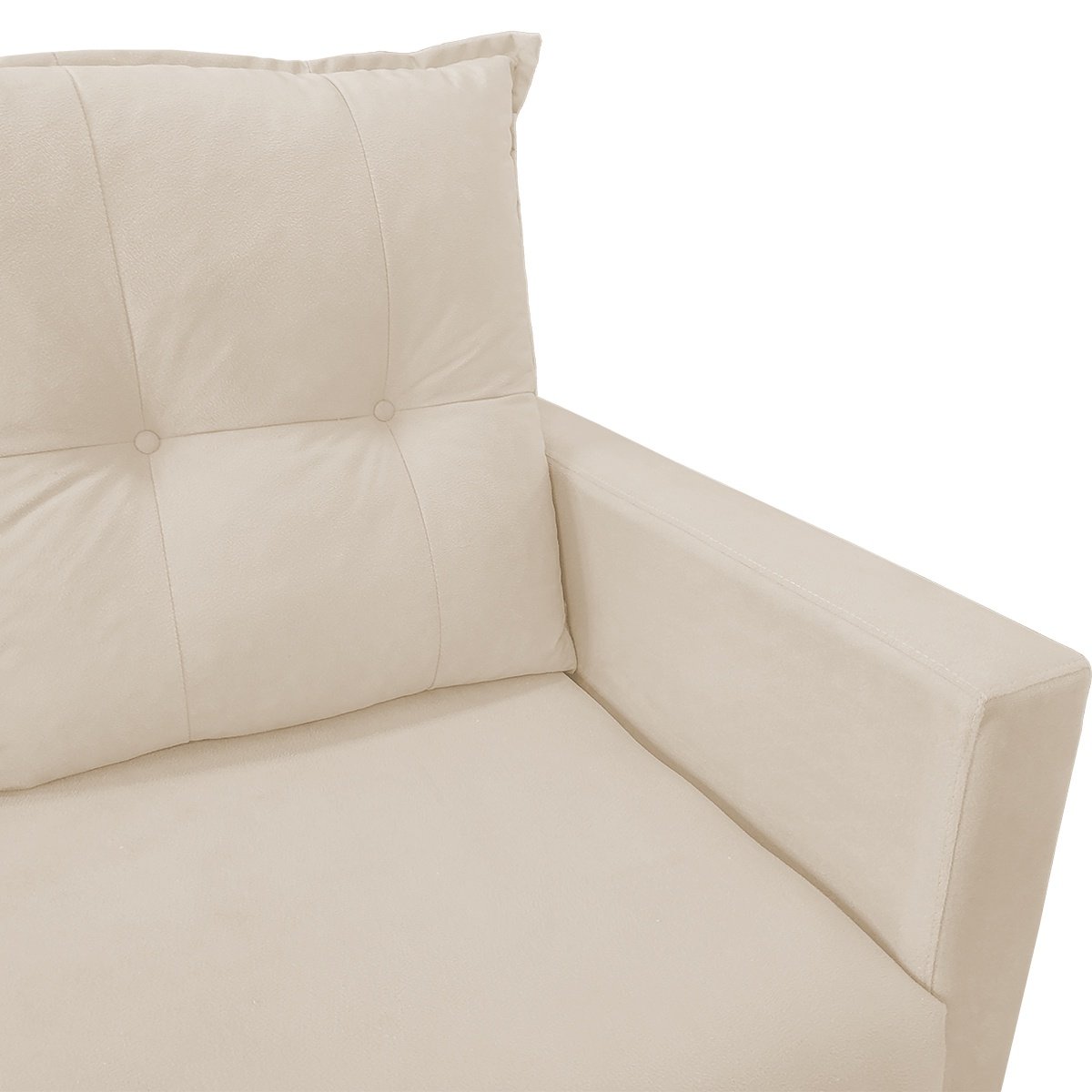 Sofa 2 Lugares Pequeno Confortavel 1,40m Berlim Bellamado:bege - 2