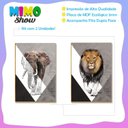 Ver imagem 3 de Kit 02 Placas Mdf Leão e Elefante Decoração Parede 28,7x22