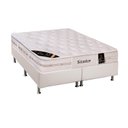 Ver imagem 1 de Cama Box Queen: Colchão Molas Ensacadas Castor Pocket Kingdom Aloe Vera + Base CRC Courano Branco(15