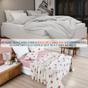 Ver imagem 2 de Conjunto de Lencol Casal Queen Size Nyla 200 Fios 04 Pçs Toque Super Macio Avere:rosa