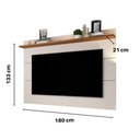 Ver imagem 3 de Painel de TV 70" Simples Sala Quarto Vivare 1,80 Giga Móveis:OffWhite/Nature