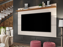 Ver imagem 2 de Painel de TV 70" Simples Sala Quarto Vivare 1,80 Giga Móveis:OffWhite/Nature