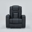 Ver imagem 6 de Poltrona do Papai Elétrica Reclinável Chicago com Aquecimento Massagem e Porta Copos Entrada Usb/usb