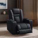 Ver imagem 1 de Poltrona do Papai Elétrica Reclinável Chicago com Aquecimento Massagem e Porta Copos Entrada Usb/usb