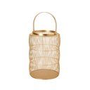 Ver imagem 1 de Lanterna Decorativa em Metal Dourado 36x24 cm - D’Rossi