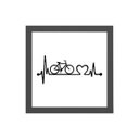Ver imagem 1 de Quadro Quadrado Bicicleta Sinais Vitais 20x20cm:Madeira branca