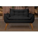 Ver imagem 3 de Sofá Namoradeira Opala 2 Lugares Confortável - V8 Decor:preto