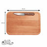Tábua de Corte Kit Churrasco com Faca Inclusa Madeira de Eucalipto - 3