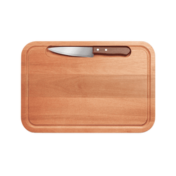 Tábua de Corte Kit Churrasco com Faca Inclusa Madeira de Eucalipto - 1