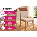 Ver imagem 5 de Kit 2un Cadeiras Cozinha Milla Nature/Caramel/Creme Henn