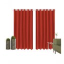 Ver imagem 2 de Cortina Blackout Duo Vermelha 280x220cm Proteção e Elegância