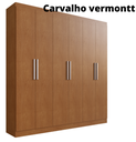 Ver imagem 1 de ROUPEIRO HERVAL PH 1127 - COR CARVALHO VERMONTT - COM ESPELHO