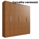 Ver imagem 1 de ROUPEIRO HERVAL PH 1127 - COR CARVALHO VERMONTT - COM ESPELHO