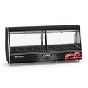 Ver imagem 2 de Expositor Açougue Atlantis 3,00 Metros Preto com Adesivo Gancheira Eaag3000 220v - Refrimate