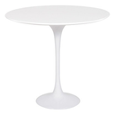 Ver imagem 1 de Mesa Lateral Tulipa Saarinen Redonda 51 Cm - Laqueado Base Branca Linn Design Decor Mesa Lateral Saa