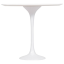 Ver imagem 3 de Mesa Lateral Tulipa Saarinen Redonda 51 Cm - Laqueado Base Branca Linn Design Decor Mesa Lateral Saa