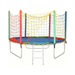 Kit Quintal Infantil Cama Elástica 1,40m + Escorregador Médio 3 Degraus Decor Quintal Recreativo - 4