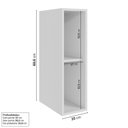 Ver imagem 3 de Armário Aéreo Planejado 1 Porta 20cm Arizona CabeCasa MadeiraOriginals Marrom/Figueira/Branco