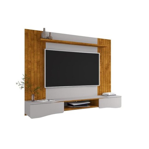 Painel Búzios para Tv de 65" Naturalle/off-white - Bechara