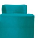 Ver imagem 3 de Puff Athena Suede Azul Turquesa - Vallisa Decor