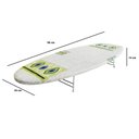 Ver imagem 2 de Tabua de Passar Roupa Portátil Passadeira Compacta Pequena de Mesa Tampo em MPD 2 Pés Branco