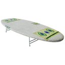 Ver imagem 1 de Tabua de Passar Roupa Portátil Passadeira Compacta Pequena de Mesa Tampo em MPD 2 Pés Branco