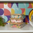 Ver imagem 6 de Kit 3 Potes de Vidro 1l com Tampa de Bambu Hermético Marmita Retangulares - Tud