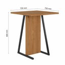 Ver imagem 4 de Conjunto de Mesa com 2 Cadeiras Arkansas Cinamomo/cinza - M. Arapongas Cinamomo/suede Cinza