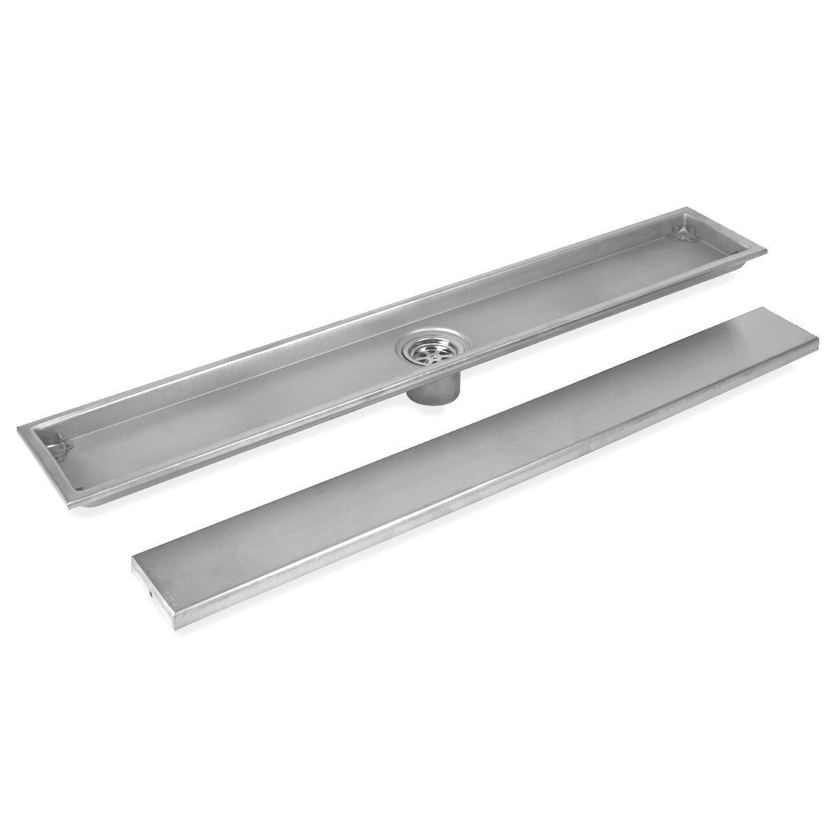 Ralo Oculto Inox Banheiro Retangular Linear Invisível 60cm | MadeiraMadeira