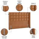 Ver imagem 5 de Cabeceira Cama Box Queen 160cm Pisa e Recamier Neville P02 Sintético Caramelo - Mpozenato