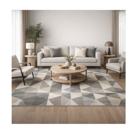 Tapete para Sala Soft Delicate 150x200 1024 Blue/beige